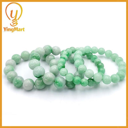 Yingmart Natural Green Jade Jadeite Baracelet, Chain bracelet bead, Jade Gemstones, Real Gemstone Bracelet, Gift for her