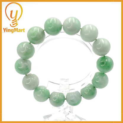 Yingmart Natural Green Jade Jadeite Baracelet, Chain bracelet bead, Jade Gemstones, Real Gemstone Bracelet, Gift for her