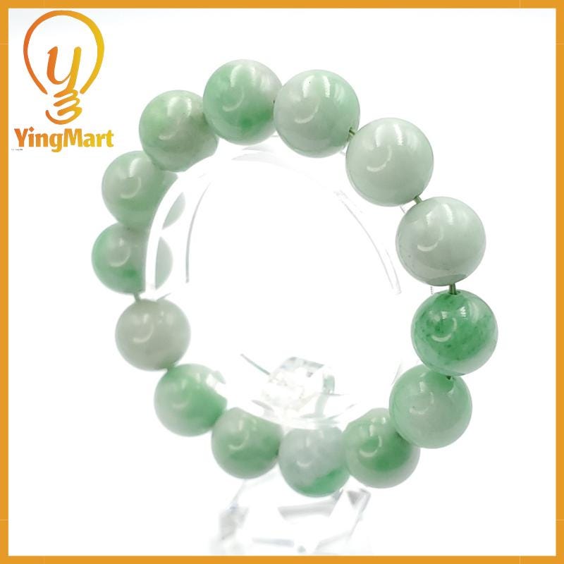 Yingmart Natural Green Jade Jadeite Baracelet, Chain bracelet bead, Jade Gemstones, Real Gemstone Bracelet, Gift for her