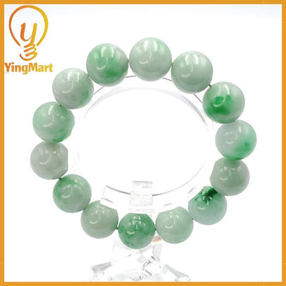 Yingmart Natural Green Jade Jadeite Baracelet, Chain bracelet bead, Jade Gemstones, Real Gemstone Bracelet, Gift for her