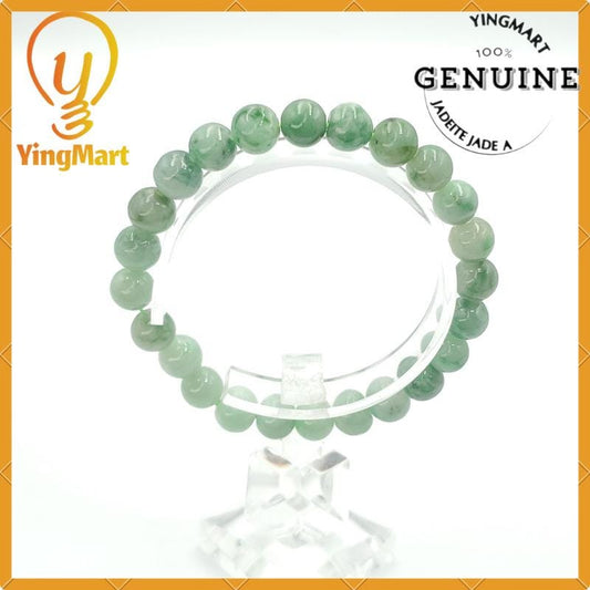 Yingmart Apple Green Burmese Jadeite Jade Bracelet  Type A Grade A Bracelet, Vintage Jewelry,Accessories