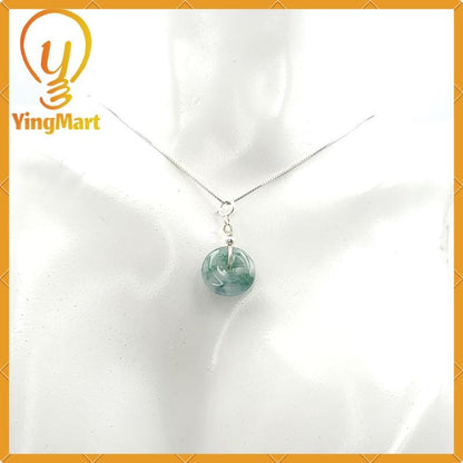 Donut Jade Pendant 100% Genuine Jadeite Real Jade Type A Grade A Type A Hand Carved