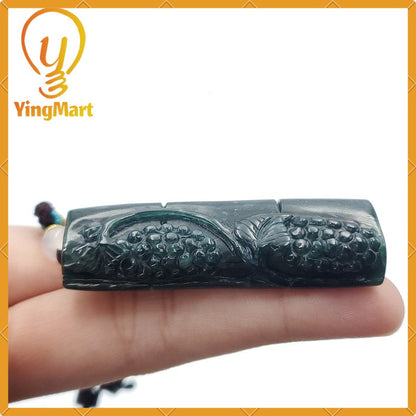 Yingmart Jade Pendant 100% Natural Burmese Myanmar Genuine Jadeite Real Jade Grade A Type A Hand Carved
