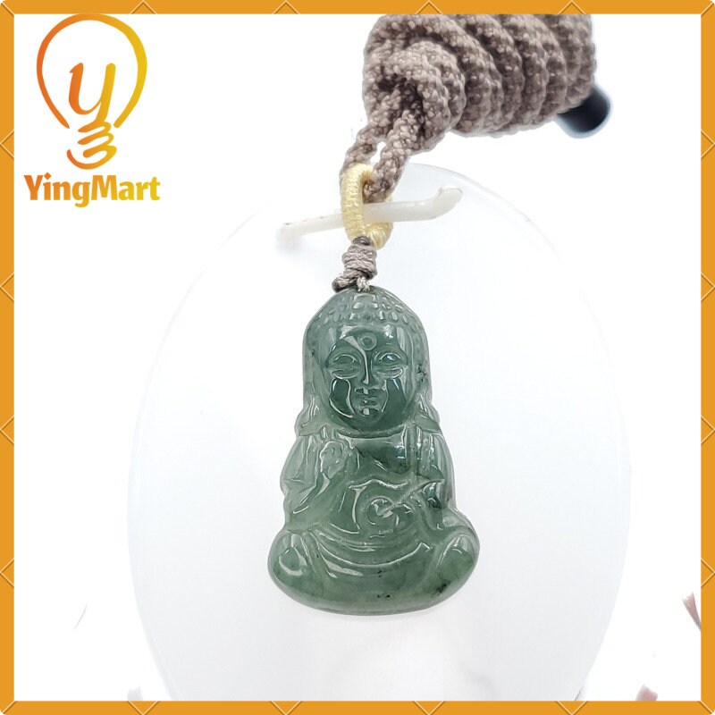 Yingmart Good Price 100% Natural Jadeite Jade  Burma Jade Guanyin Pendant Myanmar Jade  Hand Craving Pendant