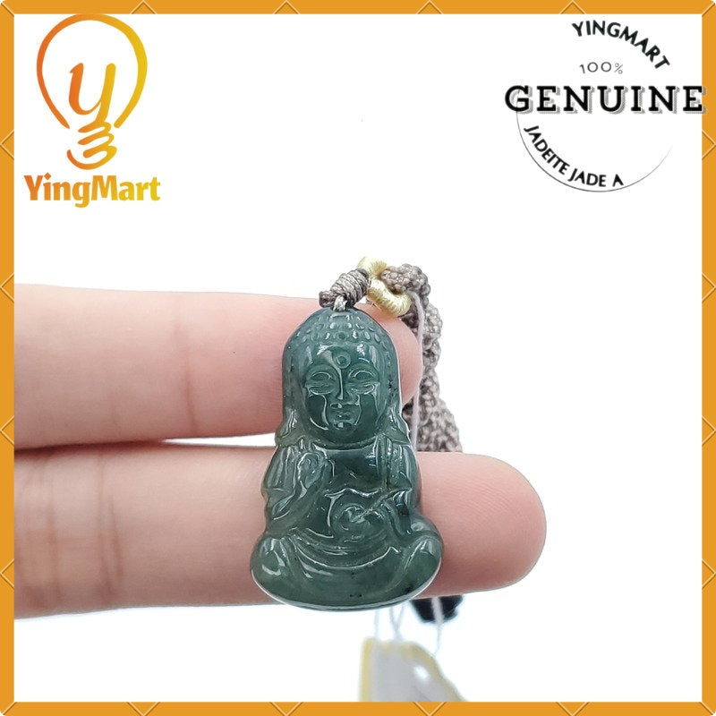 Yingmart Good Price 100% Natural Jadeite Jade  Burma Jade Guanyin Pendant Myanmar Jade  Hand Craving Pendant