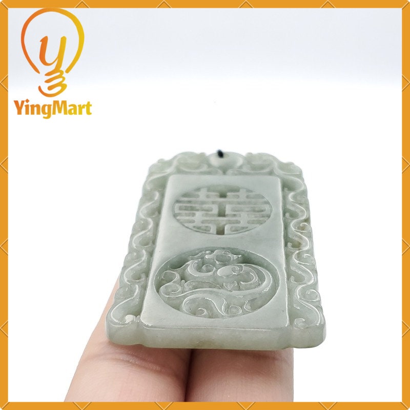 Yingmart 100% Natural Jade Jadeite Carved Hand Burmese Myanmar Genuine Grade A Type A