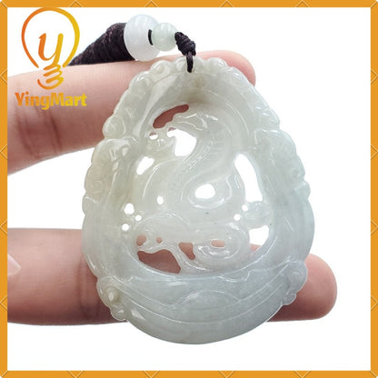 Yingmart Jade Zodiac Snake 100% Natural Jade Pendant  Burmese Myanmar Genuine Jadeite Real Jade Grade A Type A Hand Carved