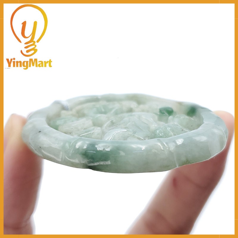 Yingmart Feng Shui Pi Xiu Pendant  100% Genuine Jadeite Real Jade Type A Grade A Hand Carved