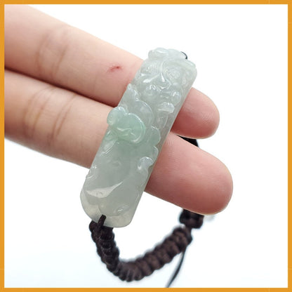 Yingmart Genuine Jadeite 100% Natural Jade Gold Fish Pendant  Real Jade Type A Grade A Hand Carved