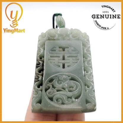 Yingmart Good Price 100% Natural Jadeite Pendant Genuine Jadeite Real Jade Type A Grade A Hand Carved