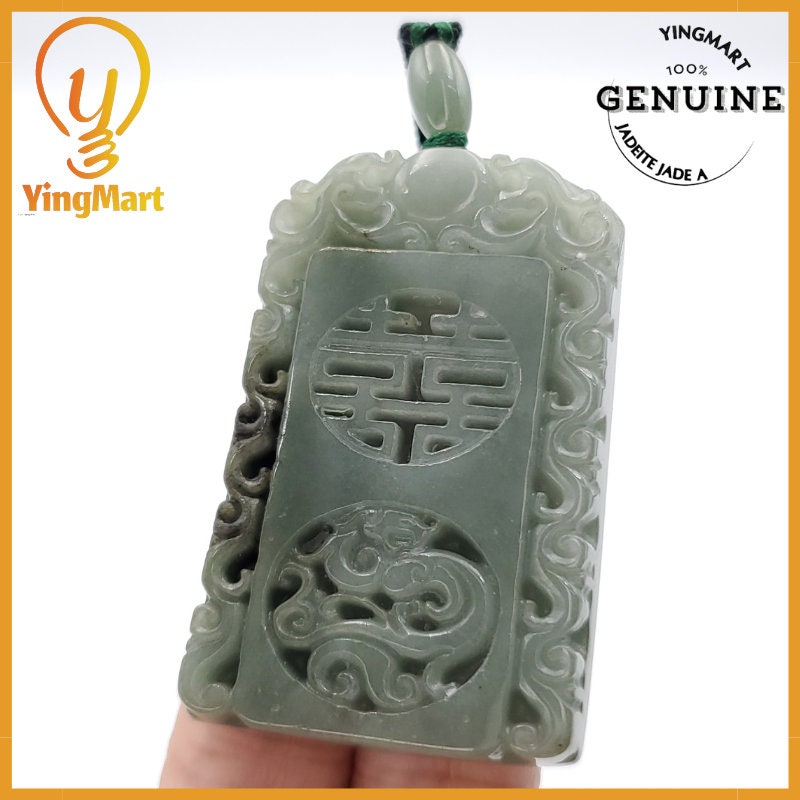 Yingmart Good Price 100% Natural Jadeite Pendant Genuine Jadeite Real Jade Type A Grade A Hand Carved