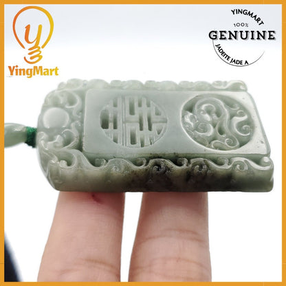 Yingmart Good Price 100% Natural Jadeite Pendant Genuine Jadeite Real Jade Type A Grade A Hand Carved