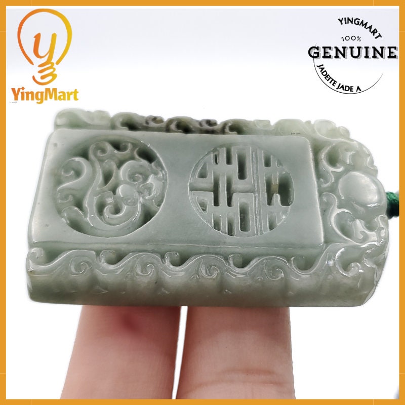 Yingmart Good Price 100% Natural Jadeite Pendant Genuine Jadeite Real Jade Type A Grade A Hand Carved