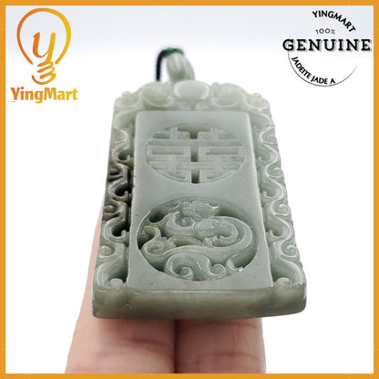 Yingmart Good Price 100% Natural Jadeite Pendant Genuine Jadeite Real Jade Type A Grade A Hand Carved