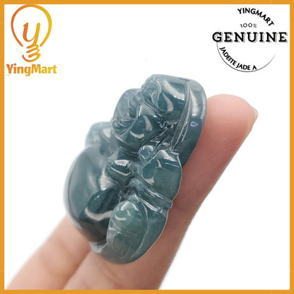 Yingmart Buddha Jade Pendant 100% Genuine Burmese Myanmar Jadeite Real Jade Type A Grade A Hand Carved