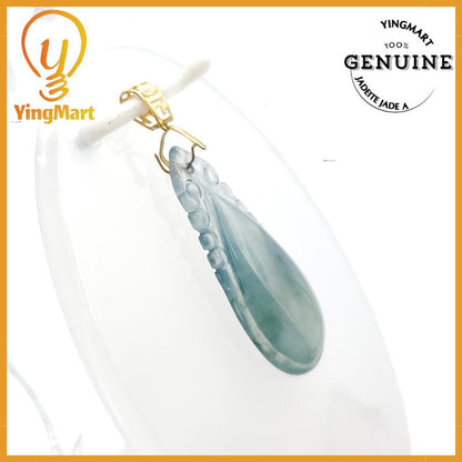 Yingmart Ruyi Jade Pendant  Genuine Jadeite Real Jade Type A Grade A Hand Carved