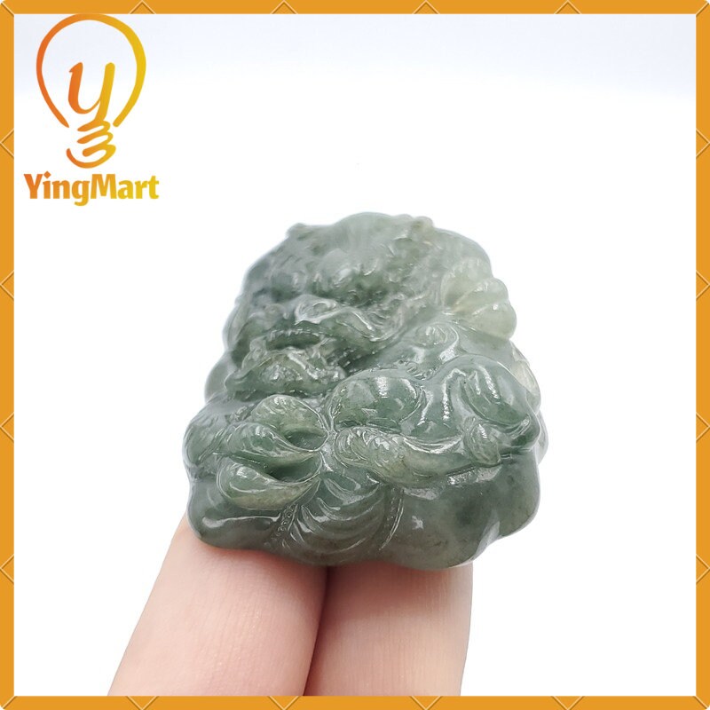 Yingmart 100% Natural Jade Dragon Pendant  Burmese Myanmar Genuine Jadeite Real Jade Grade A Type A