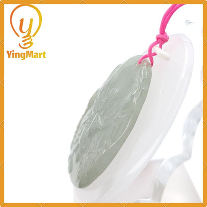 Yingmart Fairy Tale Pendant 100%  Genuine Jadeite Real Jade Type A Grade A Hand Carved
