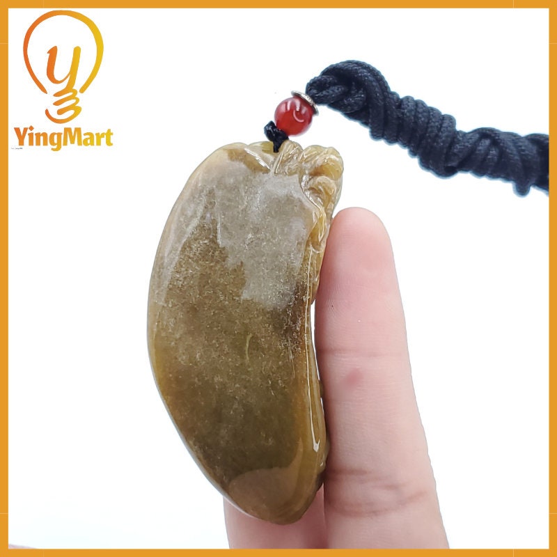 Yingmart  Fire-breathing dragon Pendant  100% Genuine Jadeite Jade  Burmese Myanmar Real Jade Grade A Type A