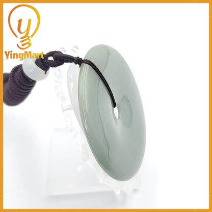 Donut Jade Pendant 100% Genuine Jadeite Real Jade Type A Grade A Type A Hand Carved