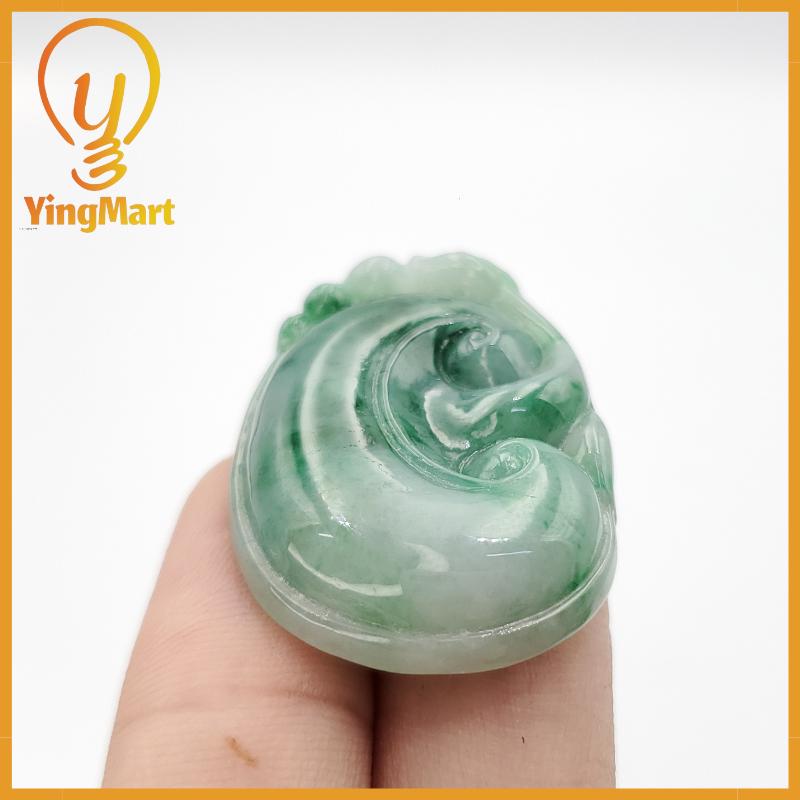 Yingmart Ruyi Jade Pendant  Genuine Jadeite Real Jade Type A Grade A Hand Carved
