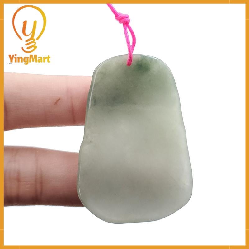 Yingmart  Landscape Pendant  Hand Carved 100% Genuine Jadeite Jade  Burmese Myanmar Real Jade Grade A Type A