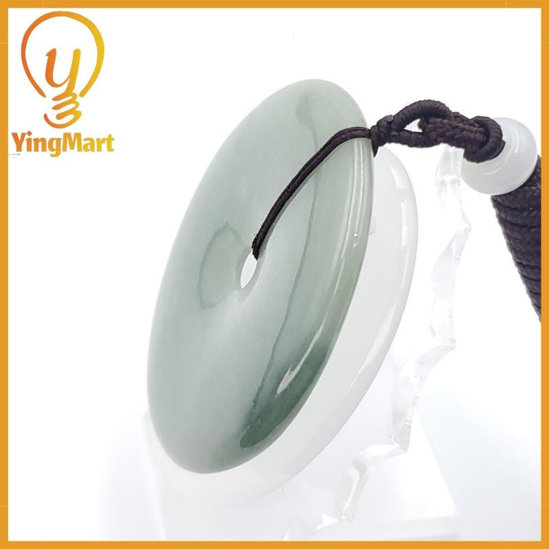 Donut Jade Pendant 100% Genuine Jadeite Real Jade Type A Grade A Type A Hand Carved