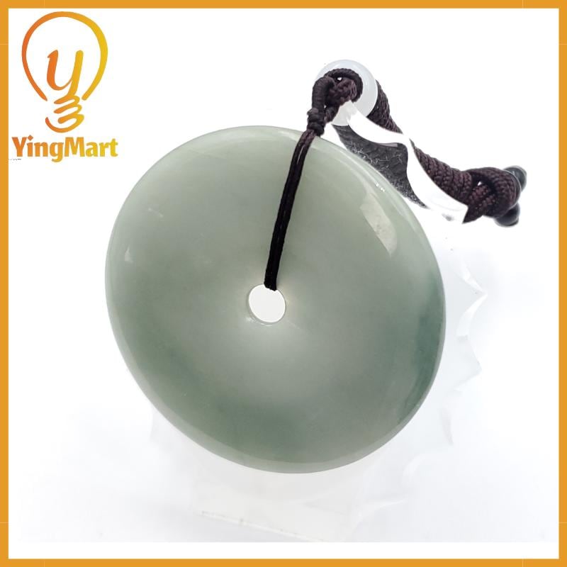 Donut Jade Pendant 100% Genuine Jadeite Real Jade Type A Grade A Type A Hand Carved