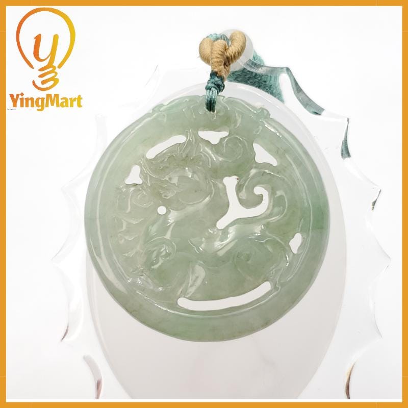 Natural Burmese Jadeite A Jade Pendant Horse Grade A Jadeite Hand Carved Protection, Good Luck