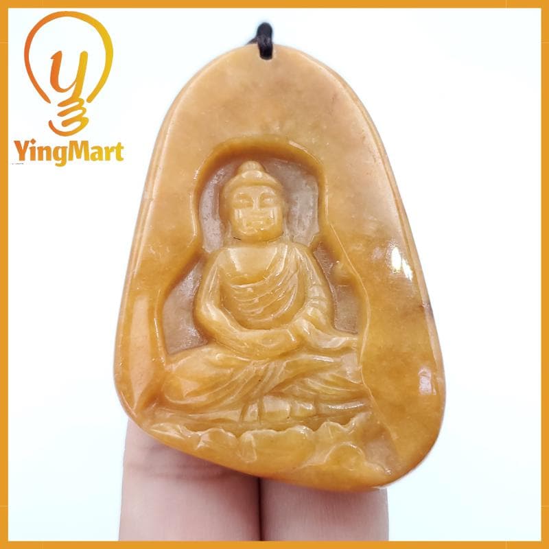 Yingmart Myanmar Jade Guan Yin Pendant Genuine Jadeite Jade  Burmese Myanmar Real Jade Grade A Type A  Hand Carved Lucky pendant