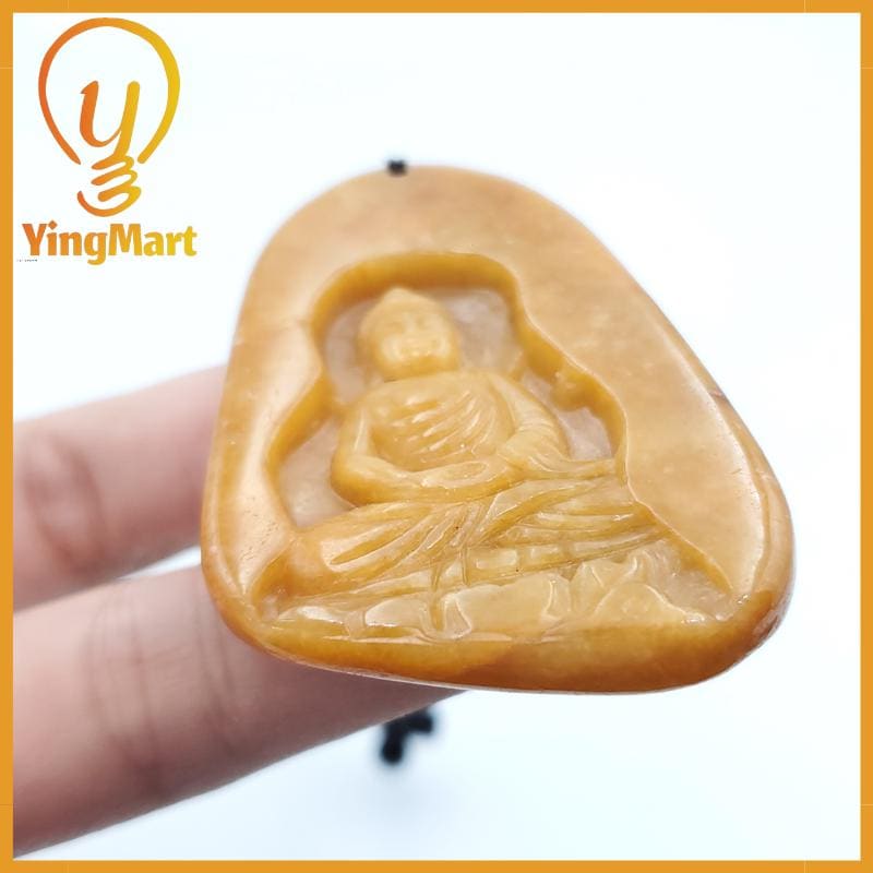 Yingmart Myanmar Jade Guan Yin Pendant Genuine Jadeite Jade  Burmese Myanmar Real Jade Grade A Type A  Hand Carved Lucky pendant
