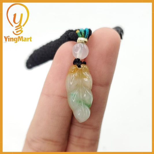 NATURAL Jade Leaf Genuine Jadeite Real Jade Grade A Type A Hand Craving
