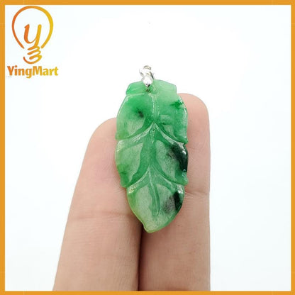 NATURAL Jade Leaf Genuine Jadeite Real Jade Grade A Type A Hand Craving