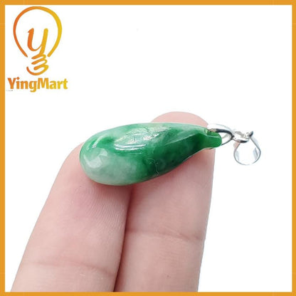 Natural Grade A Jadeite Chinese Ruyi Pendant, Lucky Pendant, Jade Necklace Pendant, Jewerly Supplies