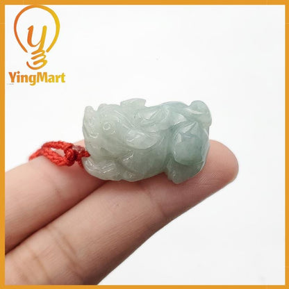 Exquisite Pixiu Pendant Natural Carved Genuine Jadeite Real Jade Grade A Type A, Lucky Pendant, Jade Necklace Pendant, Jewerly Supplies