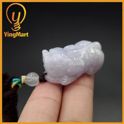 Exquisite Pixiu Pendant Natural Carved Genuine Jadeite Real Jade Grade A Type A, Lucky Pendant, Jade Necklace Pendant, Jewerly Supplies