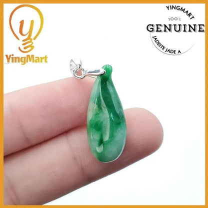 Natural Grade A Jadeite Chinese Ruyi Pendant, Lucky Pendant, Jade Necklace Pendant, Jewerly Supplies