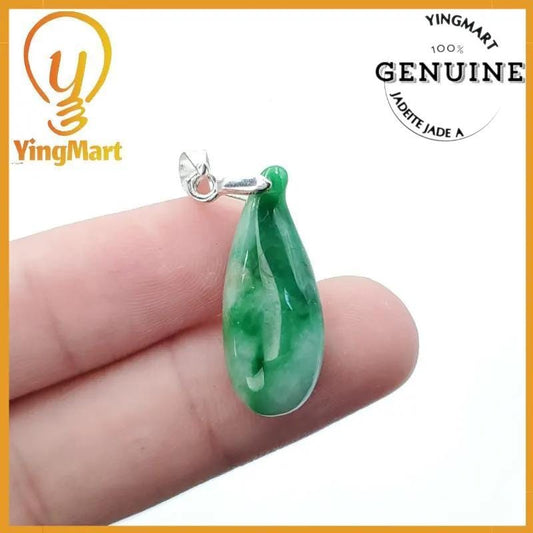 Natural Grade A Jadeite Chinese Ruyi Pendant, Lucky Pendant, Jade Necklace Pendant, Jewerly Supplies