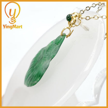 Natural Green Fish Jade Pendant Hand Carved Genuine Jadeite Real Jade Type A Grade A , Lucky Pendant, Jade Necklace Pendant, Jewerly