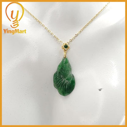 Natural Green Fish Jade Pendant Hand Carved Genuine Jadeite Real Jade Type A Grade A , Lucky Pendant, Jade Necklace Pendant, Jewerly