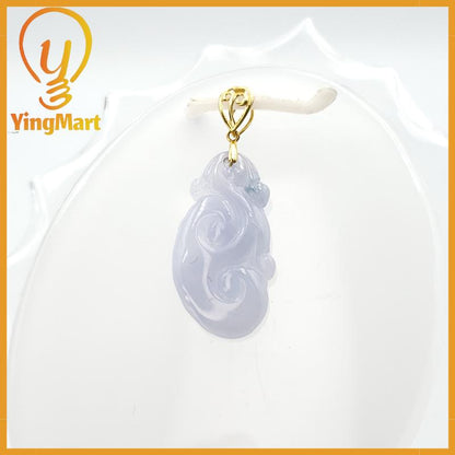 Natural Grade A Jadeite Chinese Ruyi Pendant, Lucky Pendant, Jade Necklace Pendant, Jewerly Supplies,