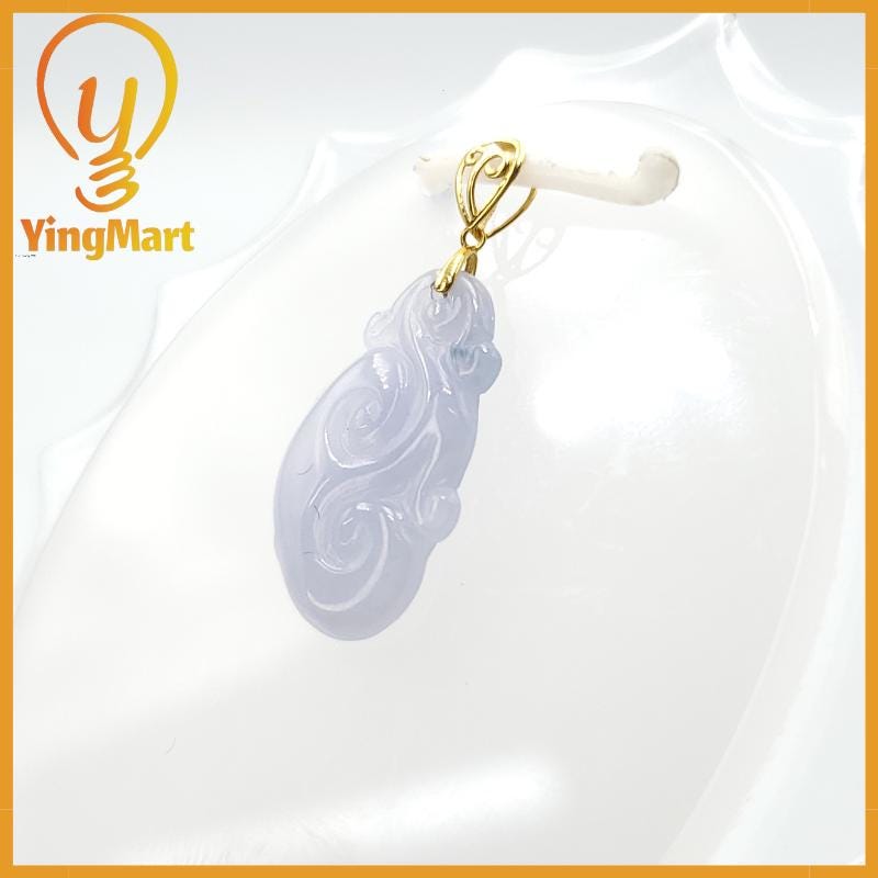 Natural Grade A Jadeite Chinese Ruyi Pendant, Lucky Pendant, Jade Necklace Pendant, Jewerly Supplies,