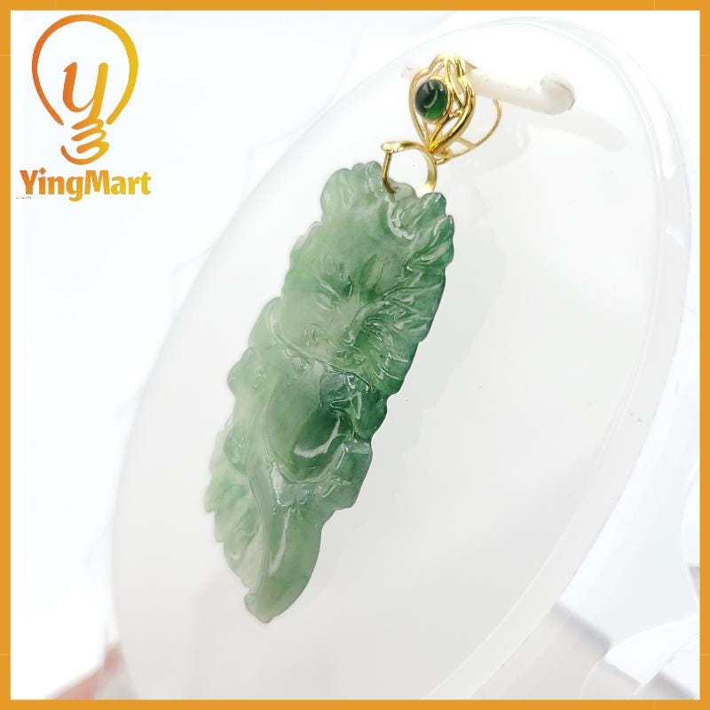 Natural Grade A Baby Dragon Pendant Genuine Jadeite Real Jade Type A Hand Carved, Lucky Pendant, Jade Necklace Pendant, Jewerly Supplies,