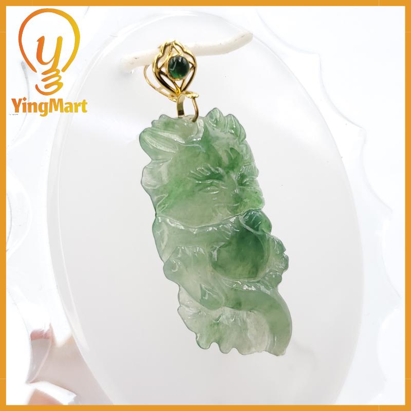 Natural Grade A Baby Dragon Pendant Genuine Jadeite Real Jade Type A Hand Carved, Lucky Pendant, Jade Necklace Pendant, Jewerly Supplies,