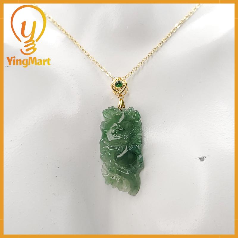 Natural Grade A Baby Dragon Pendant Genuine Jadeite Real Jade Type A Hand Carved, Lucky Pendant, Jade Necklace Pendant, Jewerly Supplies,