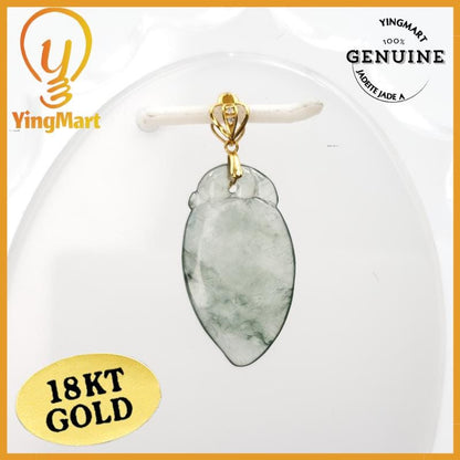 Natural Grade A Jadeite Chinese Ruyi Pendant, Lucky Pendant, Jade Necklace Pendant, Jewerly Supplies