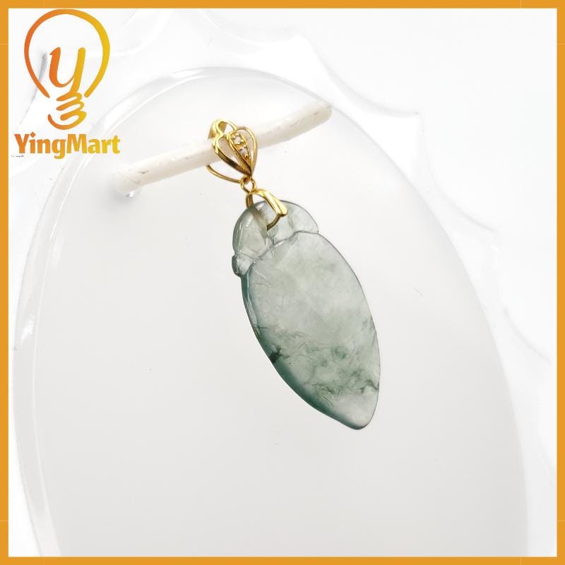 Natural Grade A Jadeite Chinese Ruyi Pendant, Lucky Pendant, Jade Necklace Pendant, Jewerly Supplies