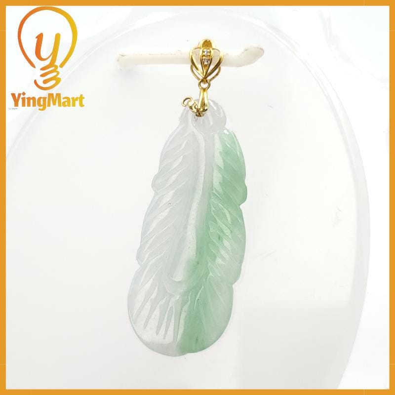 Natural Jade Leaf Pendant 100% Genuine Jadeite Real Jade Type A Grade A Hand Carved, Lucky Pendant, Jade Necklace Pendant, Jewerly Supplies