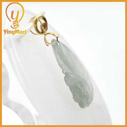 Natural Grade A Ice Jade Chipmunk Pendant Genuine Jadeite Real Jade Hand Carved, Lucky Pendant, Jade Necklace Pendant, Jewerly Supplies