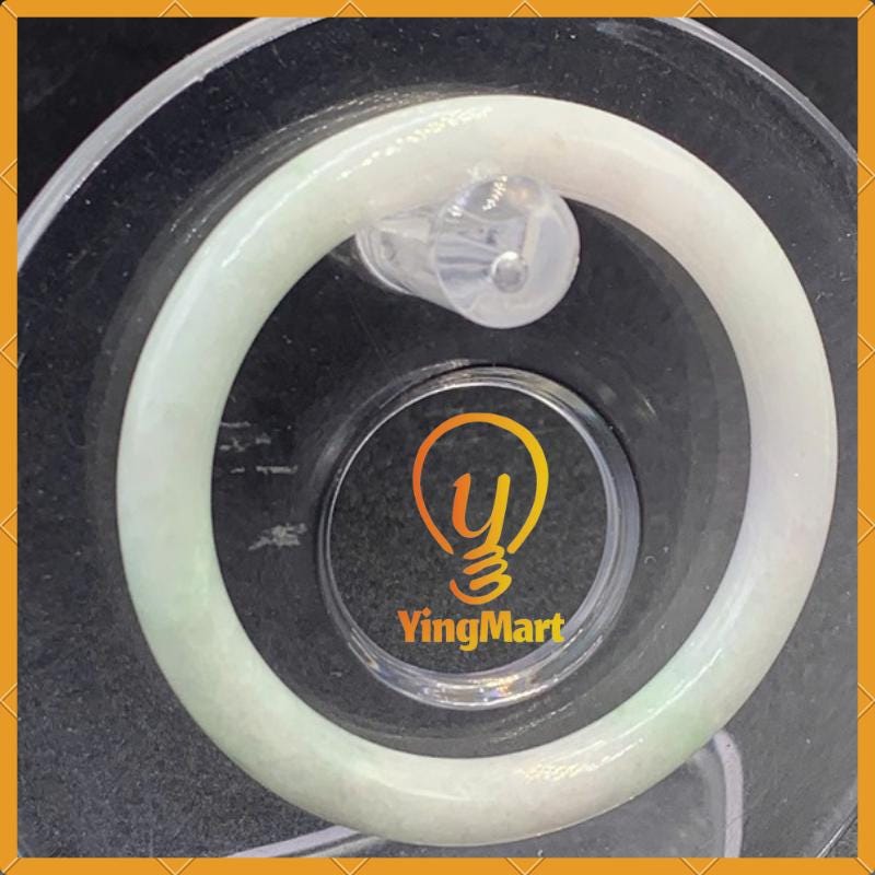 Yingmart 42-43mm Baby Size Natural Jadeite Jade Bangle Bracelet, Real Gemstone Bracelet, Vintage Jewelry, Birthday Gift